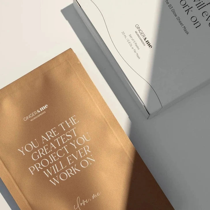 NEUROCOSMEDICS by GINGER&ME B3 Glow Sheet Masks