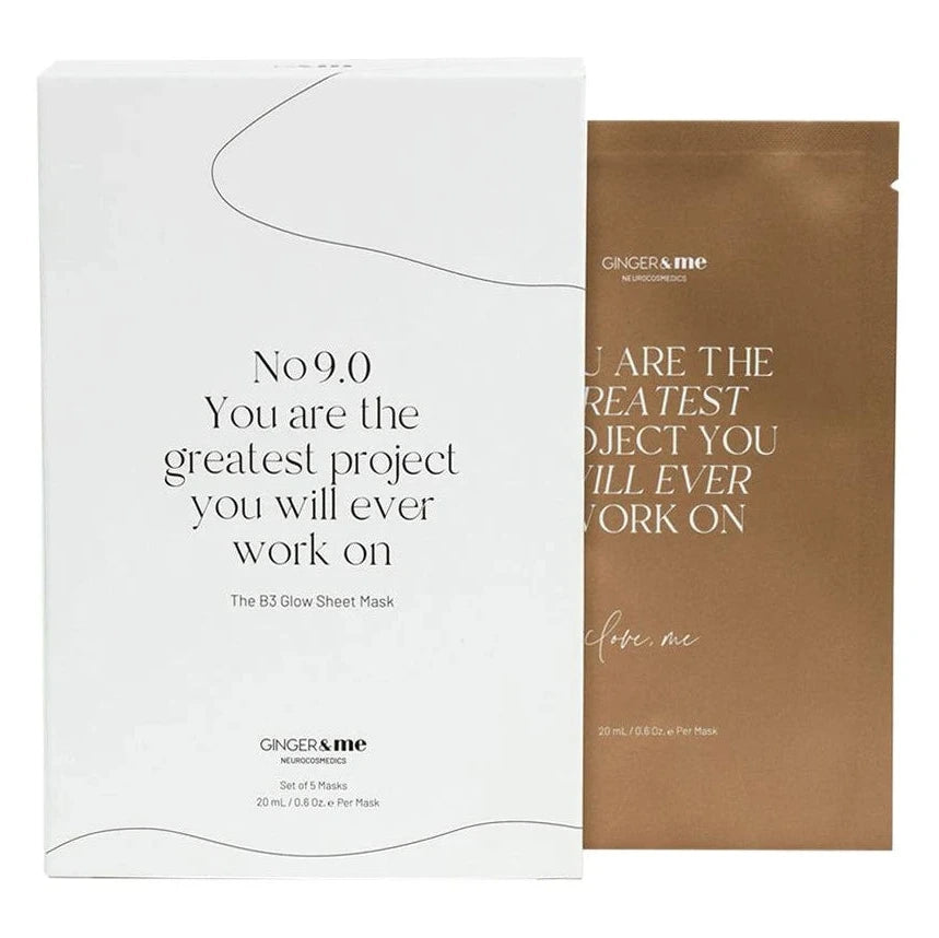 NEUROCOSMEDICS by GINGER&ME B3 Glow Sheet Masks