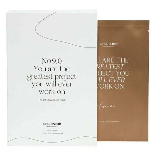 NEUROCOSMEDICS by GINGER&ME B3 Glow Sheet Masks